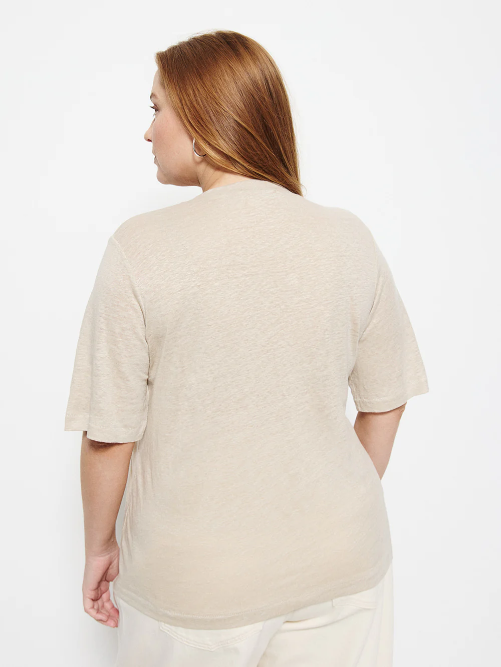 Short Sleeve Linen Tee - Image 8