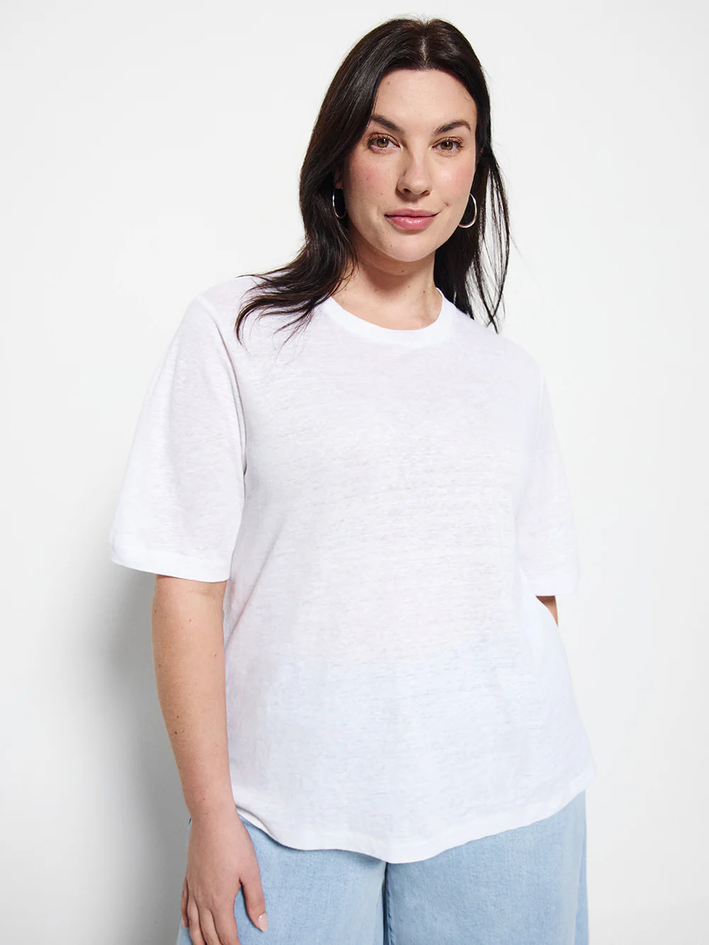 Short Sleeve Linen Tee - Image 12