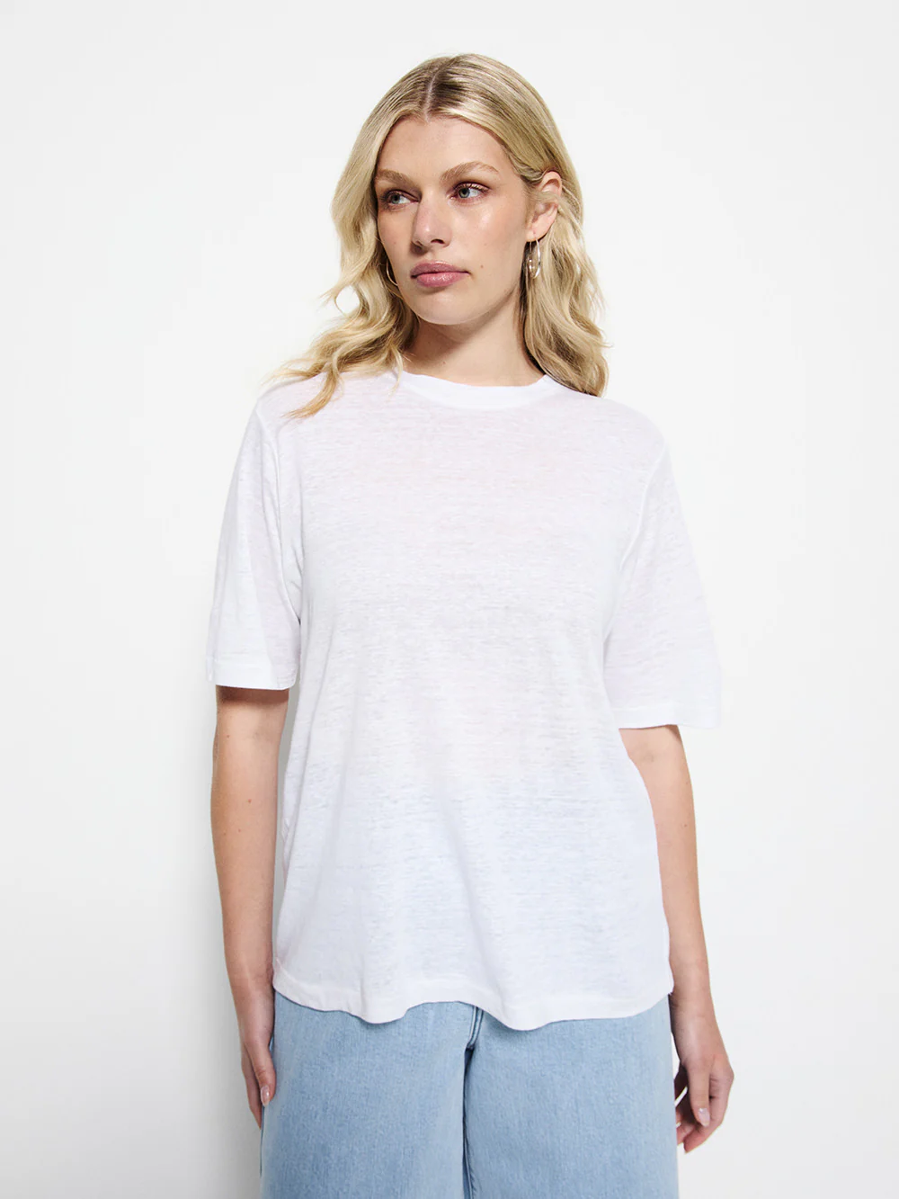 Short Sleeve Linen Tee - Image 6