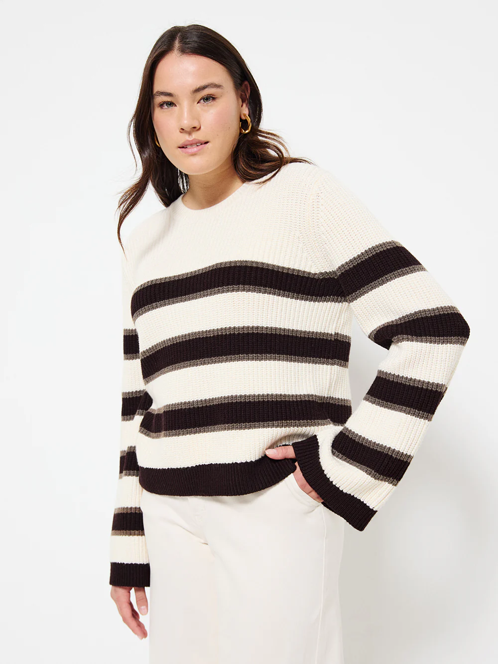 Stripe Knit Pullover