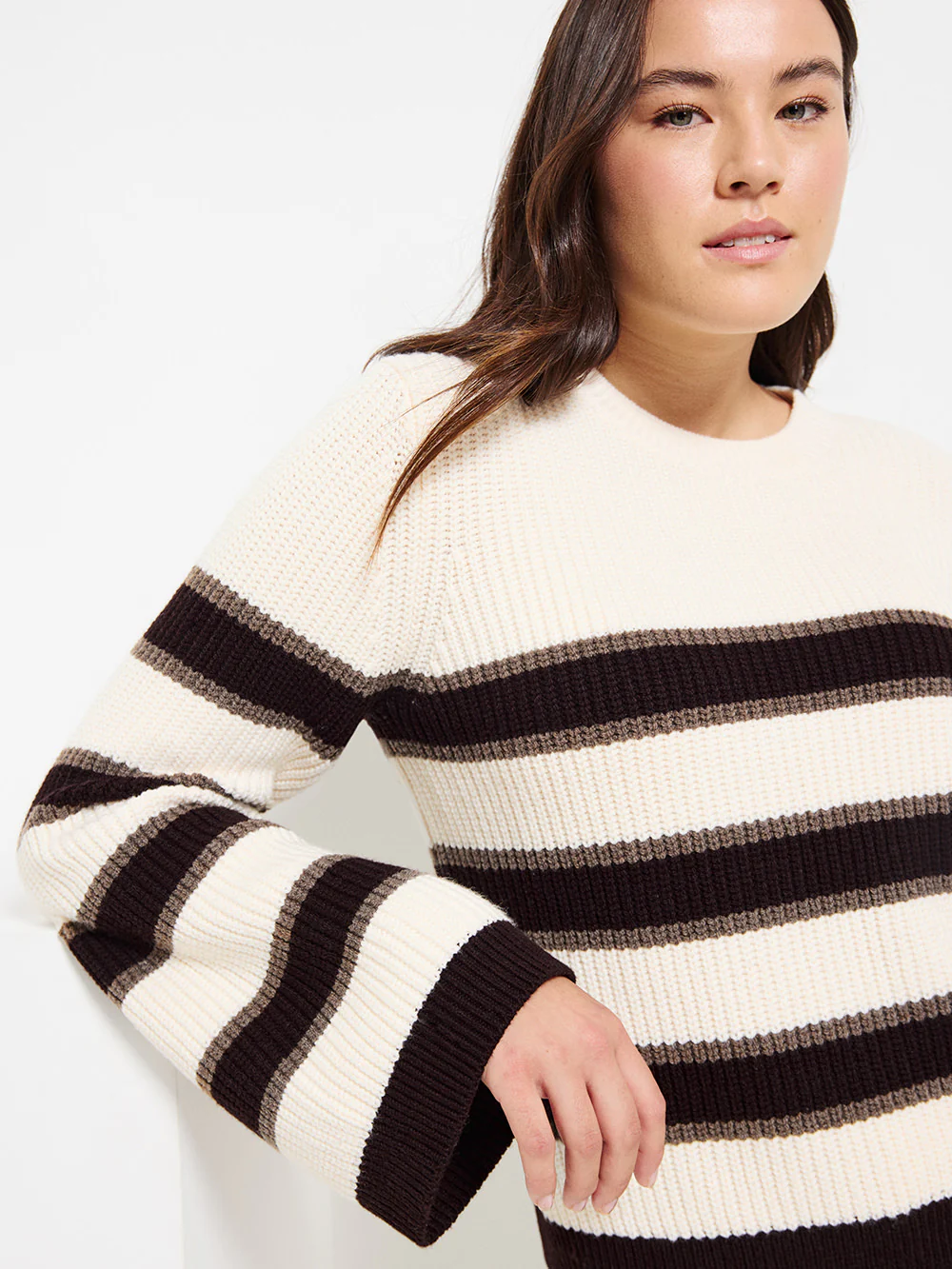 Stripe Knit Pullover - Image 2
