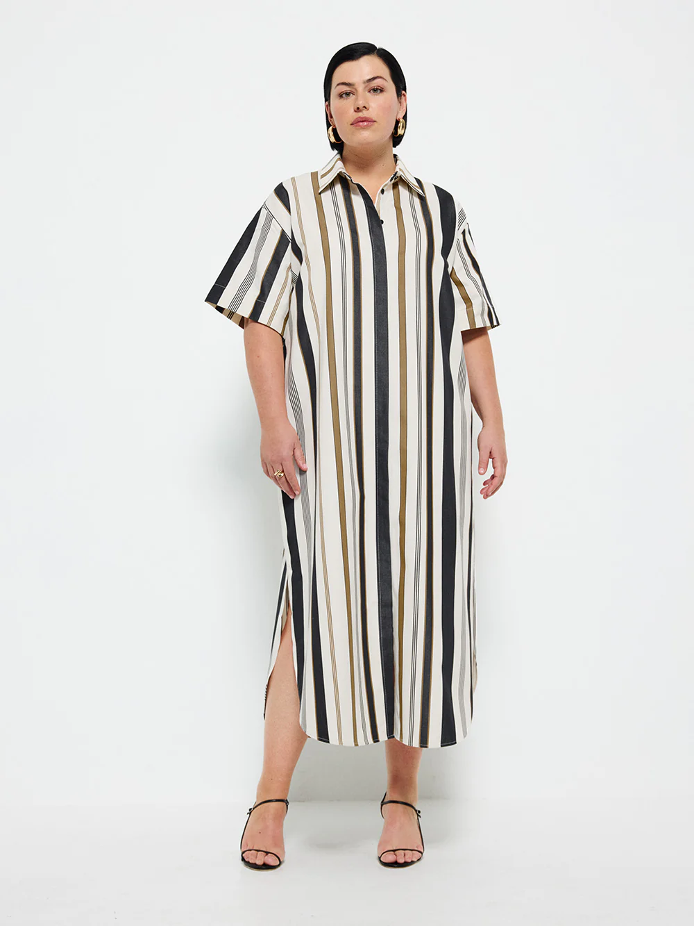 Stripe Shirt Dress - Image 8