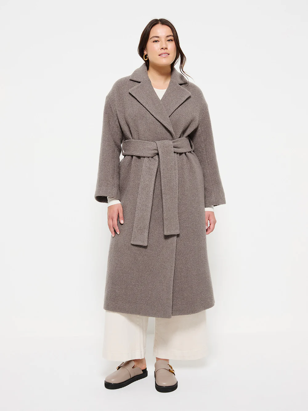 Textured Wrap Coat