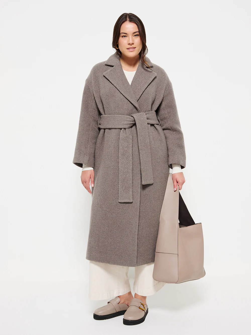 Textured Wrap Coat - Image 4