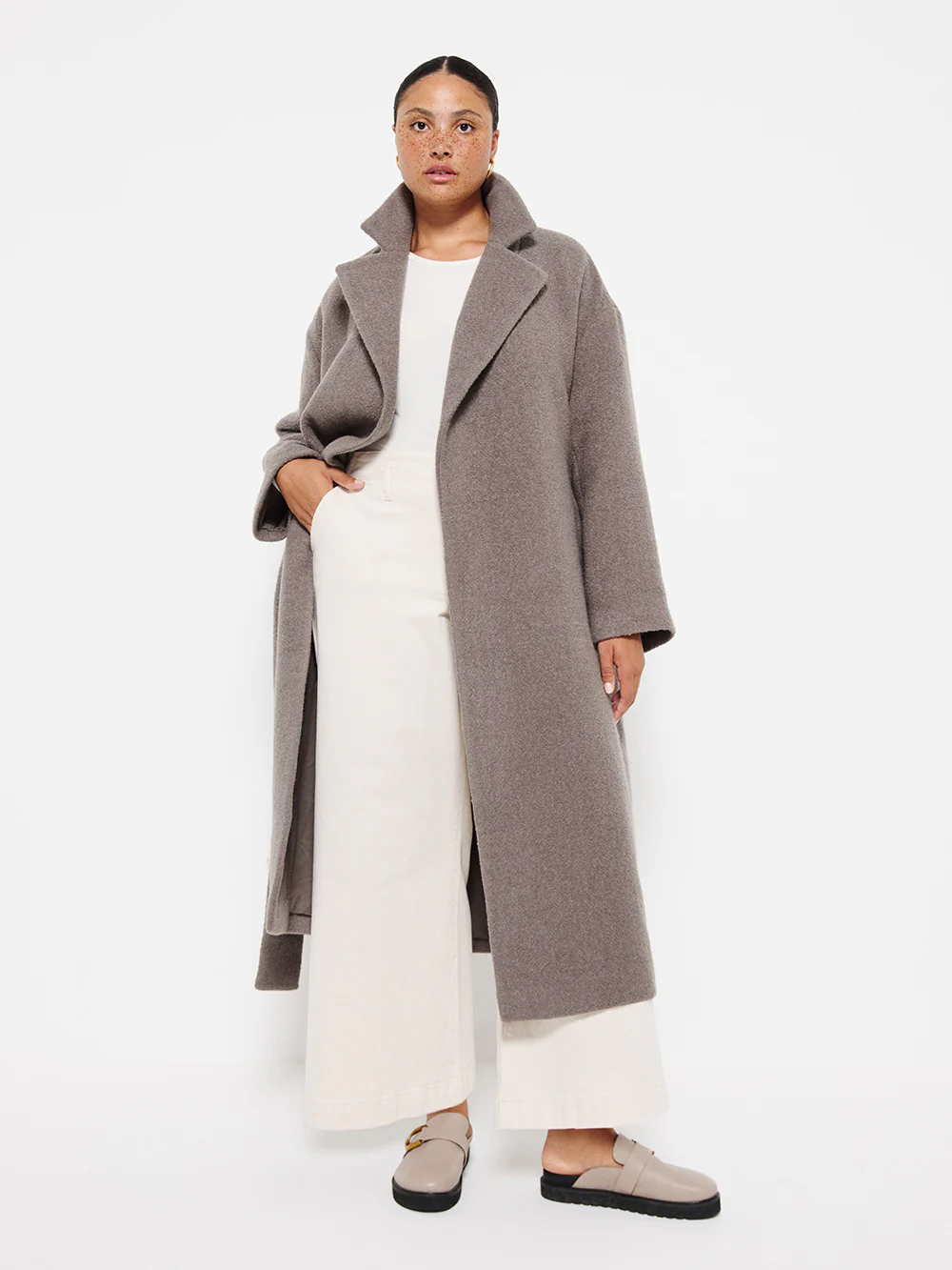 Textured Wrap Coat - Image 5