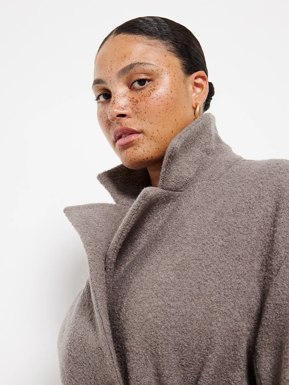 Textured Wrap Coat - Image 6