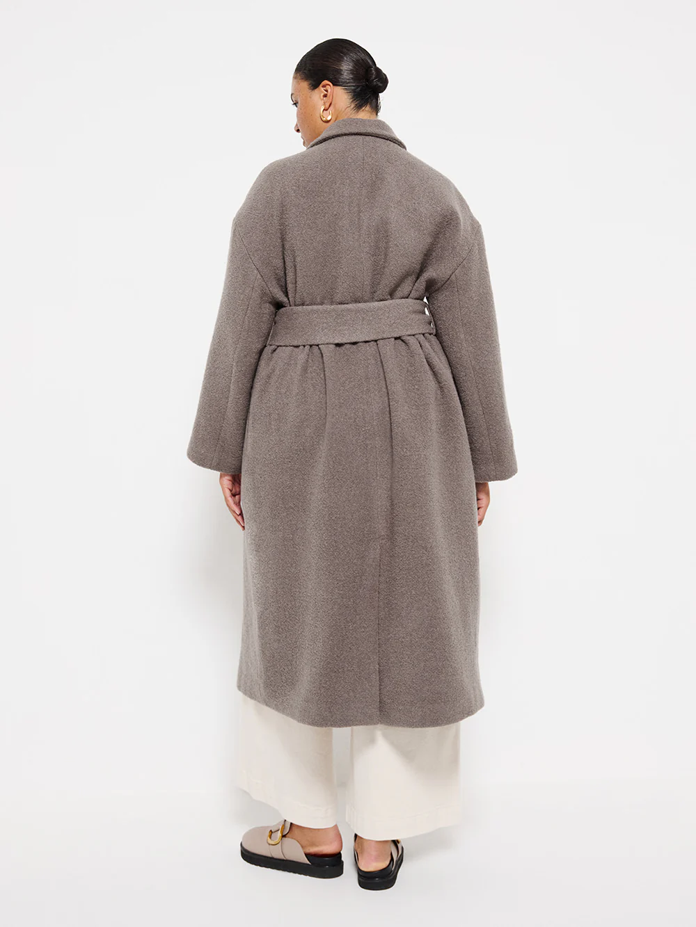 Textured Wrap Coat - Image 7