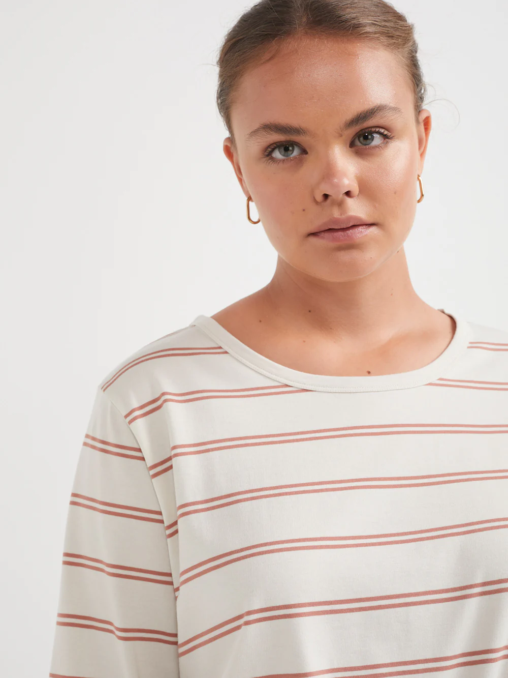 The 3/4 Sleeve Stripe Tee - Image 14