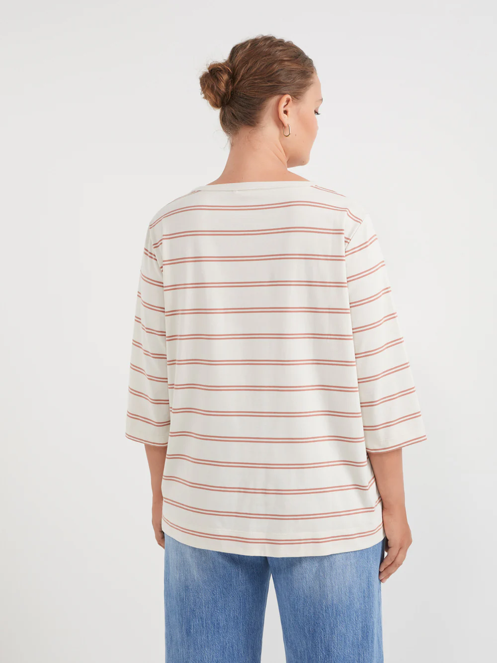 The 3/4 Sleeve Stripe Tee - Image 16