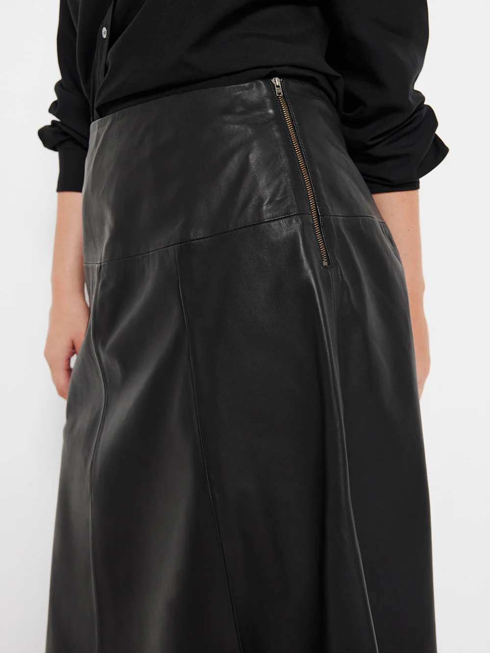 The A-Line Leather Skirt - Image 7