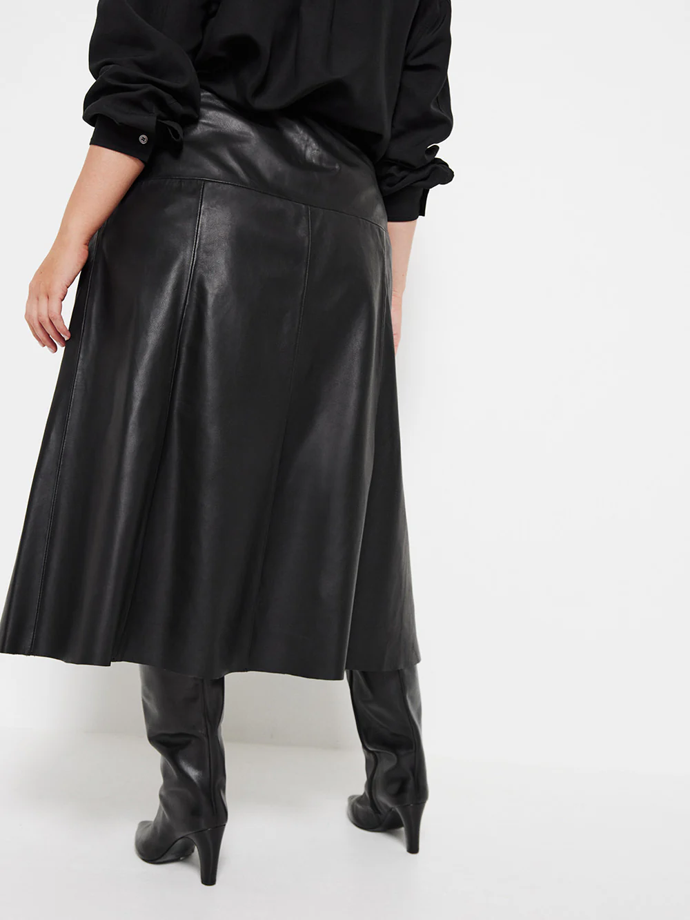 The A-Line Leather Skirt - Image 8