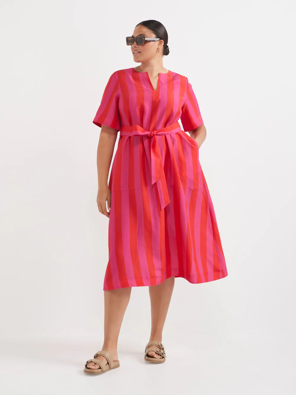 The A-Line Stripe Dress - Image 8