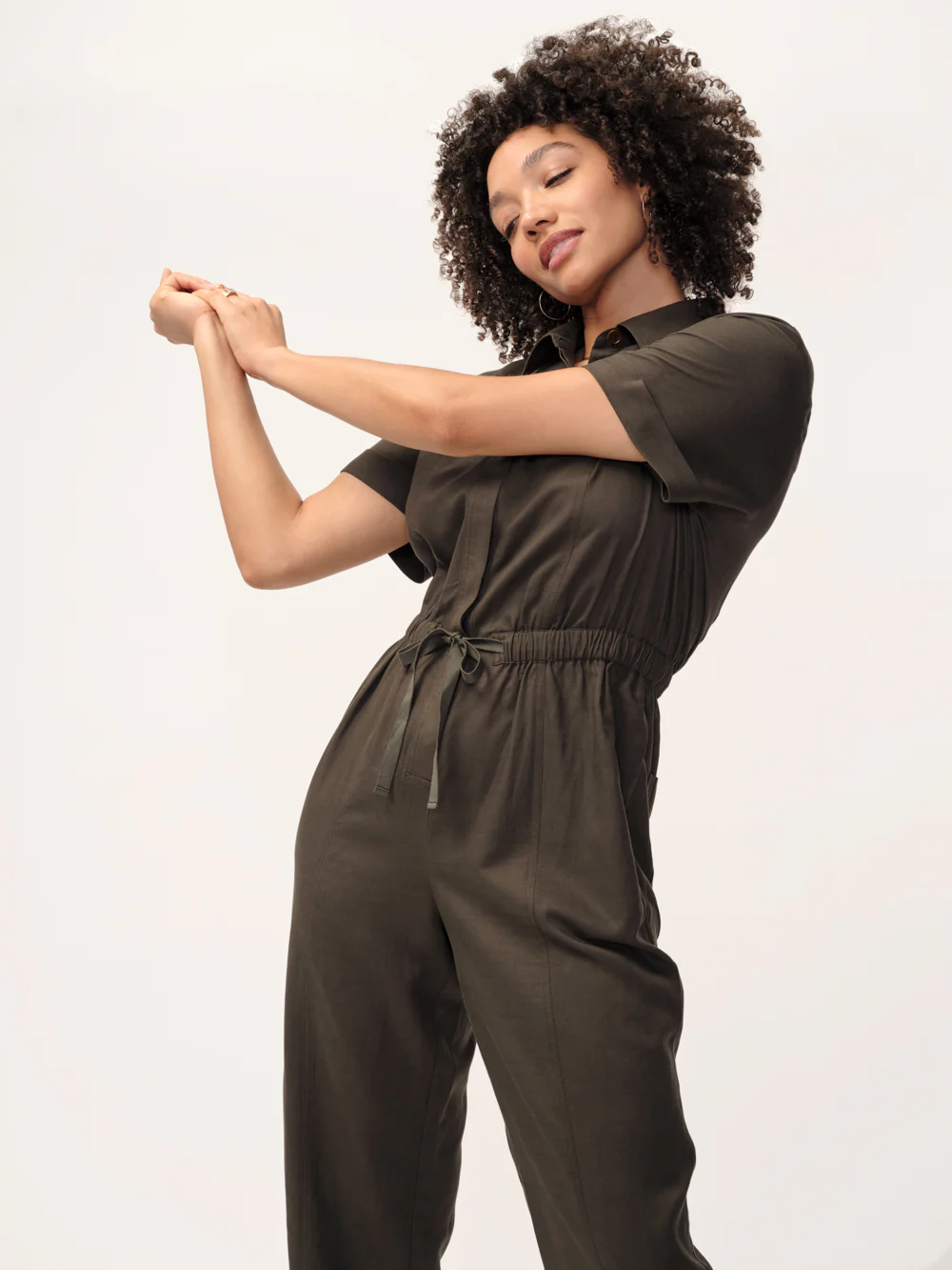 The All-Day Linen Blend Jumpsuit - Image 2