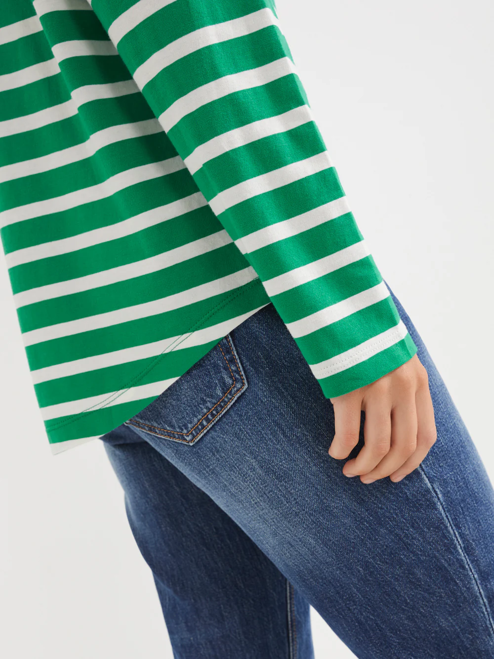 The Boat Neck Stripe Tee - Image 3