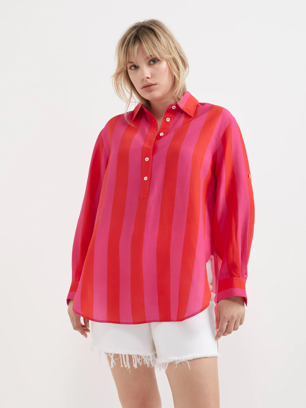 The Bold Stripe Tunic Shirt - Image 2