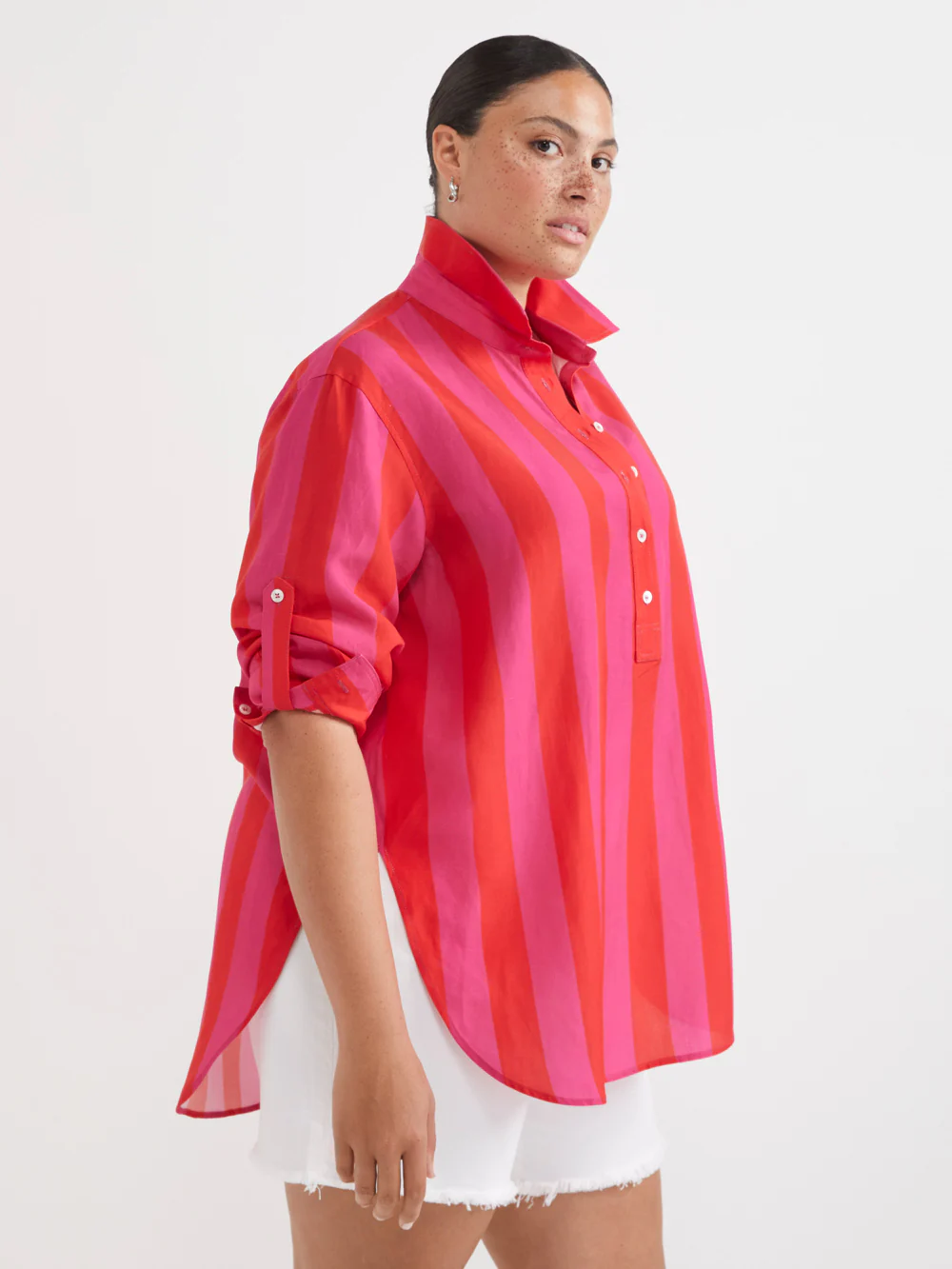 The Bold Stripe Tunic Shirt - Image 6