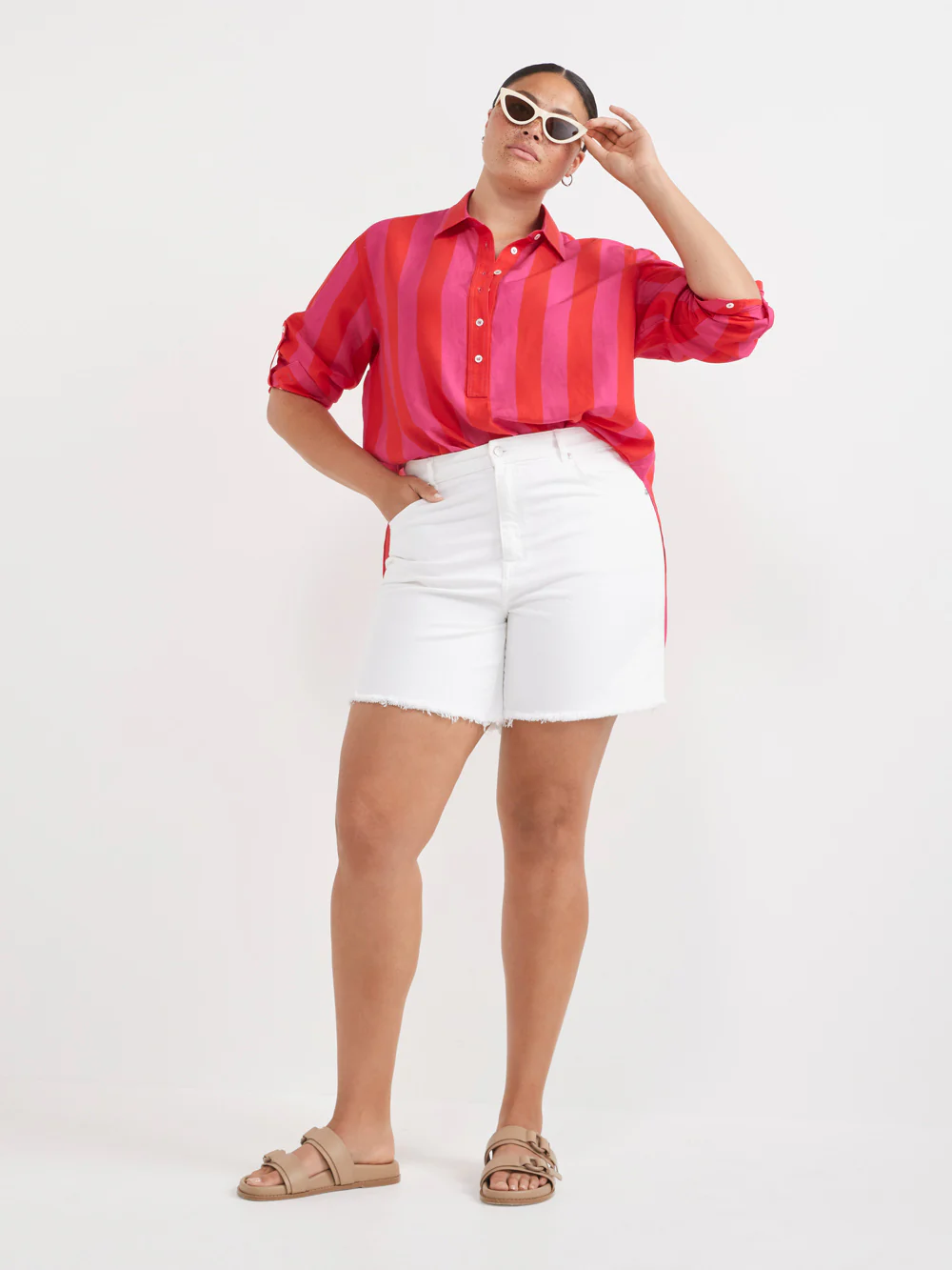The Bold Stripe Tunic Shirt - Image 7