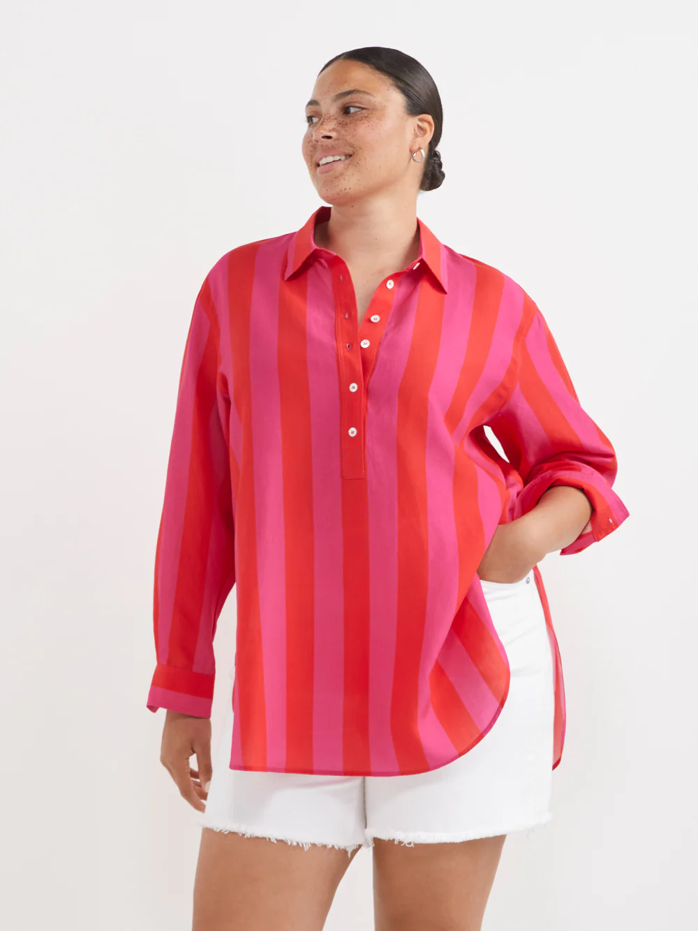 The Bold Stripe Tunic Shirt - Image 8