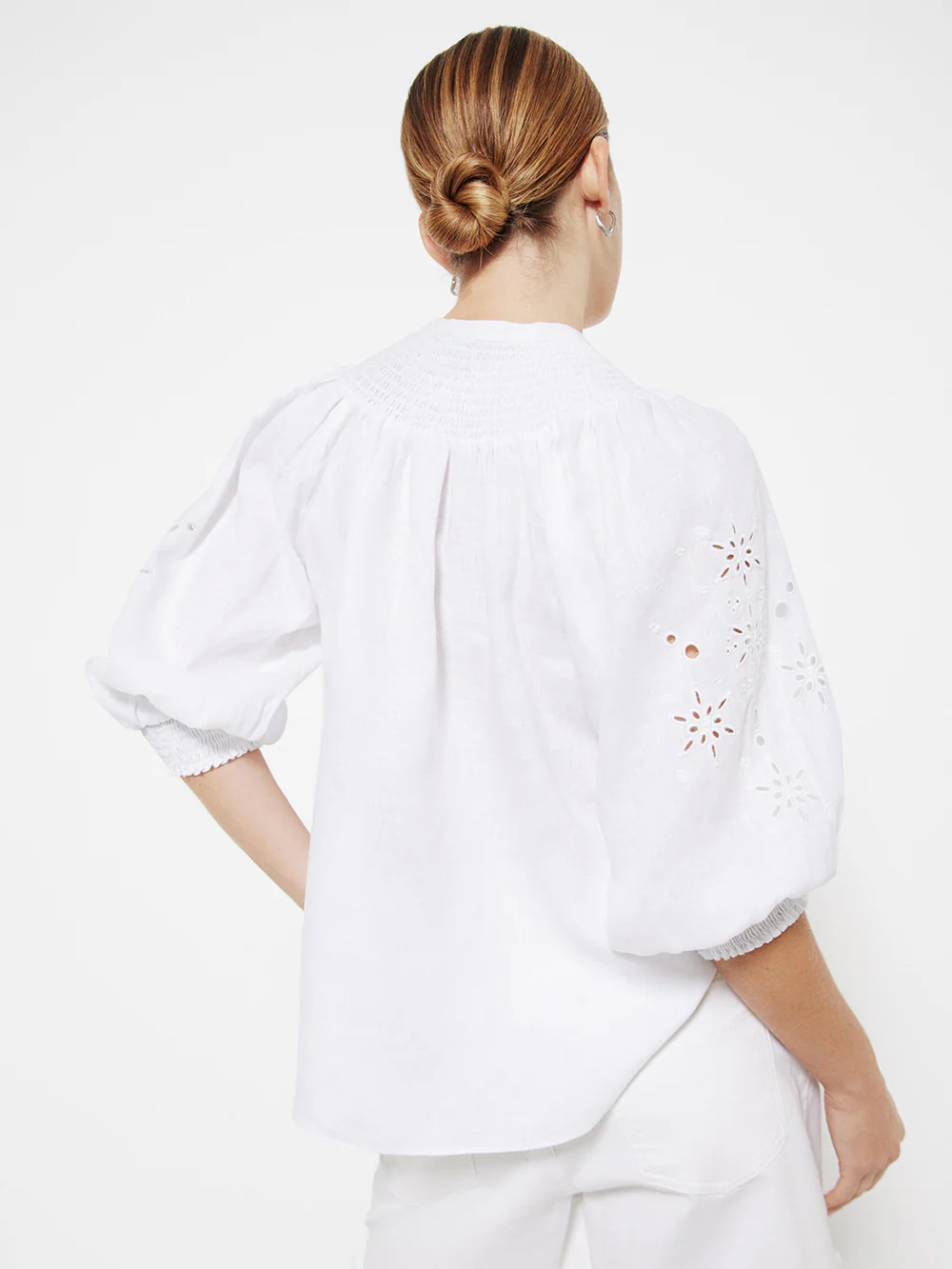 The Broderie Linen Top - Image 4
