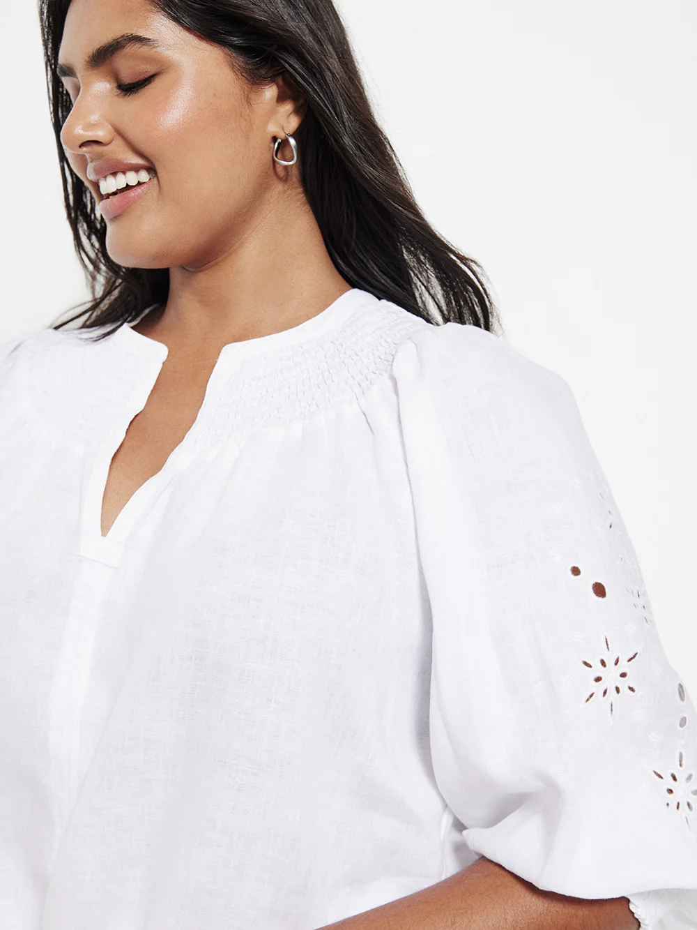 The Broderie Linen Top - Image 6