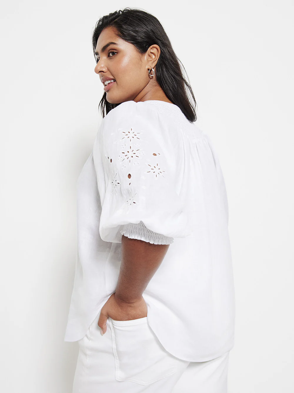 The Broderie Linen Top - Image 7