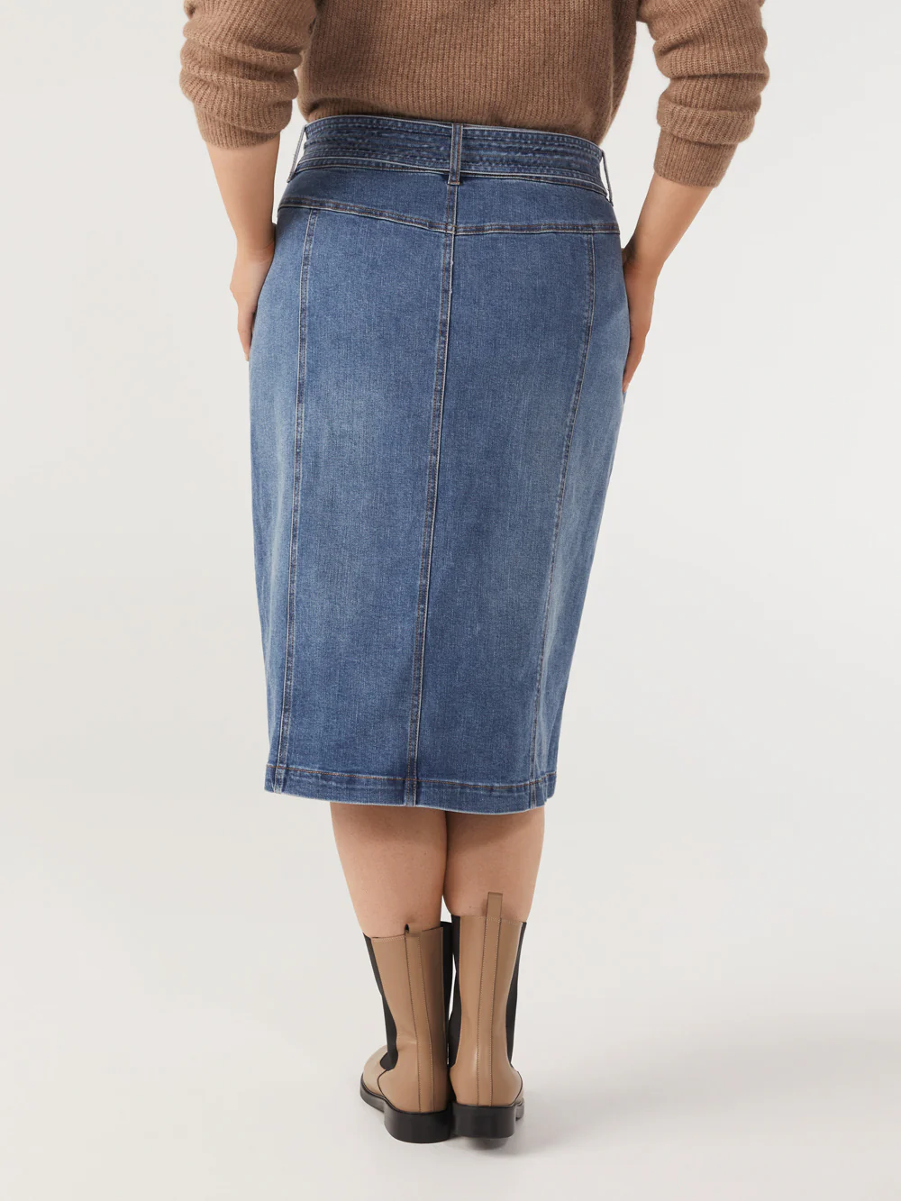 The Button Front Denim Skirt - Image 7