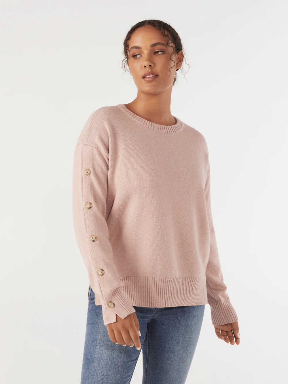 The Button Sleeve Knit Pullover - Image 2