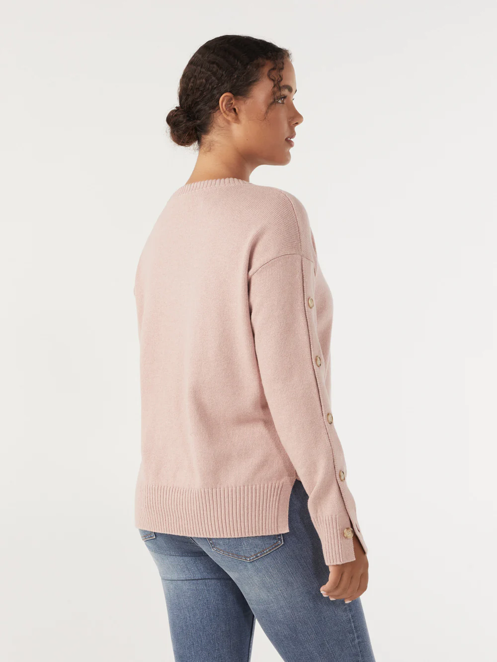 The Button Sleeve Knit Pullover - Image 3