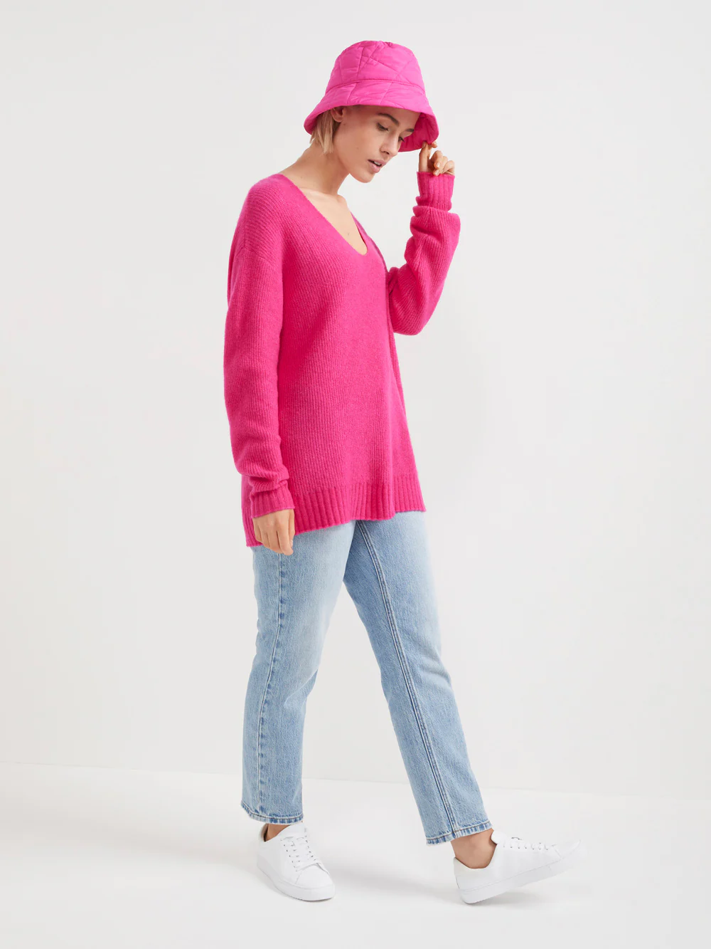 The Cardigan Stitch V Neck Pullover - Image 2