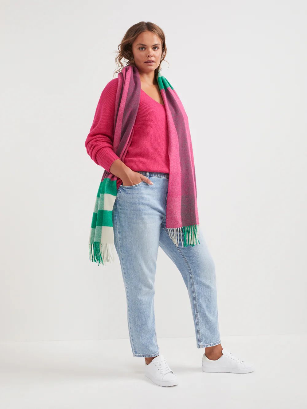 The Cardigan Stitch V Neck Pullover - Image 5