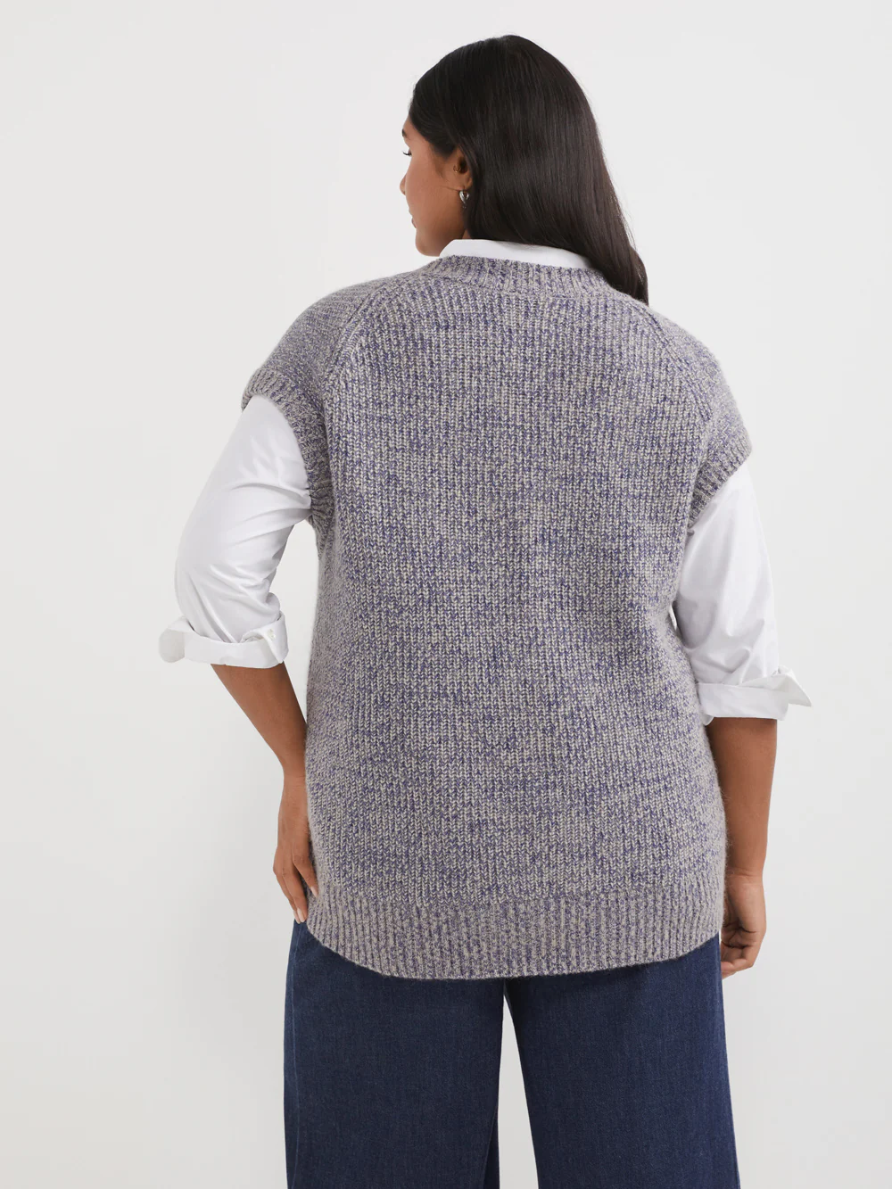 The Cardigan Stitch V-Neck Vest - Image 9