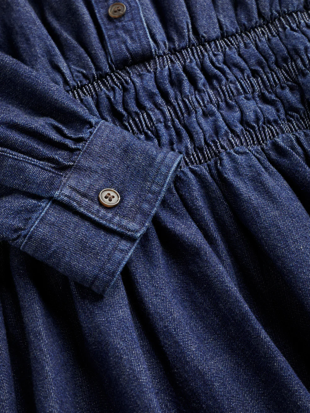 The Chambray Waisted Shirt Dress - Image 5