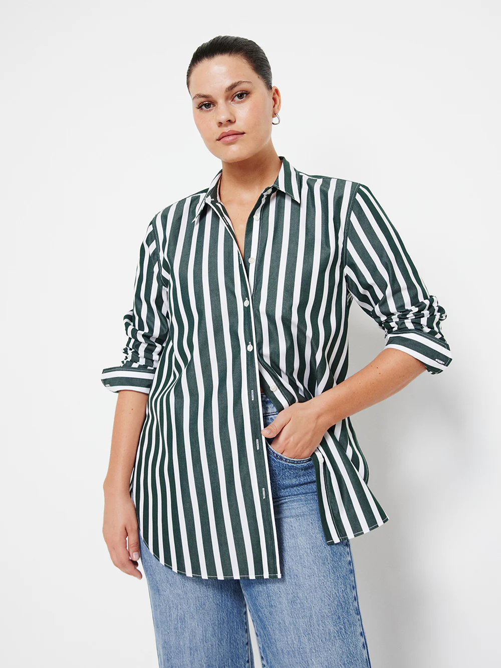The Common Standard Poplin Stripe Shirt