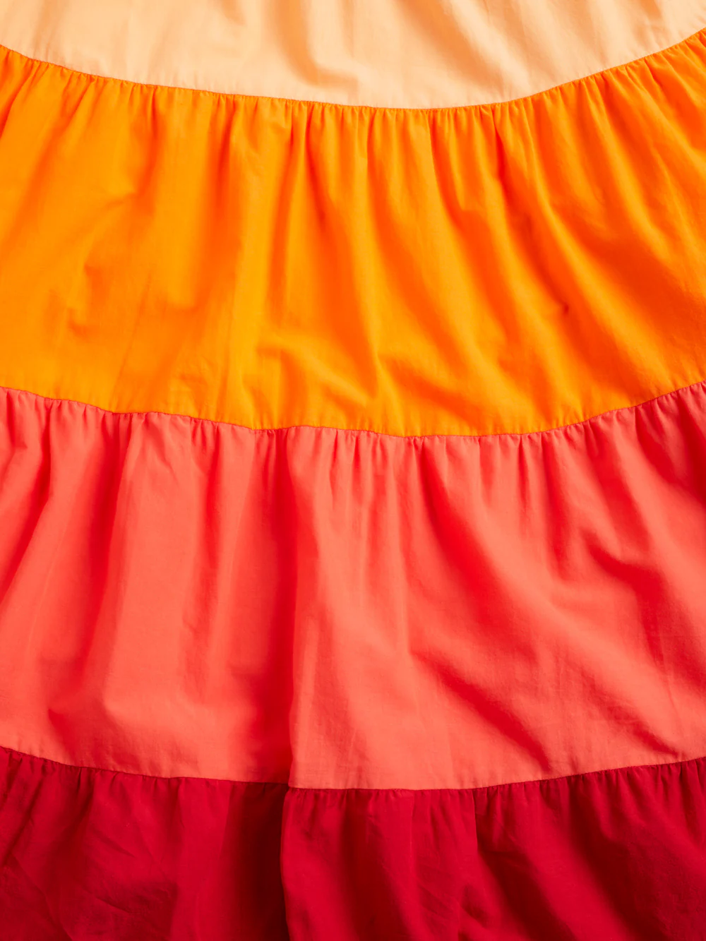 The Contrast Panel Cotton Tiered Dress - Image 6