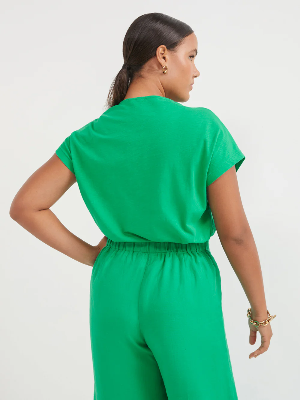 The Contrast Trim Drape Top - Image 3