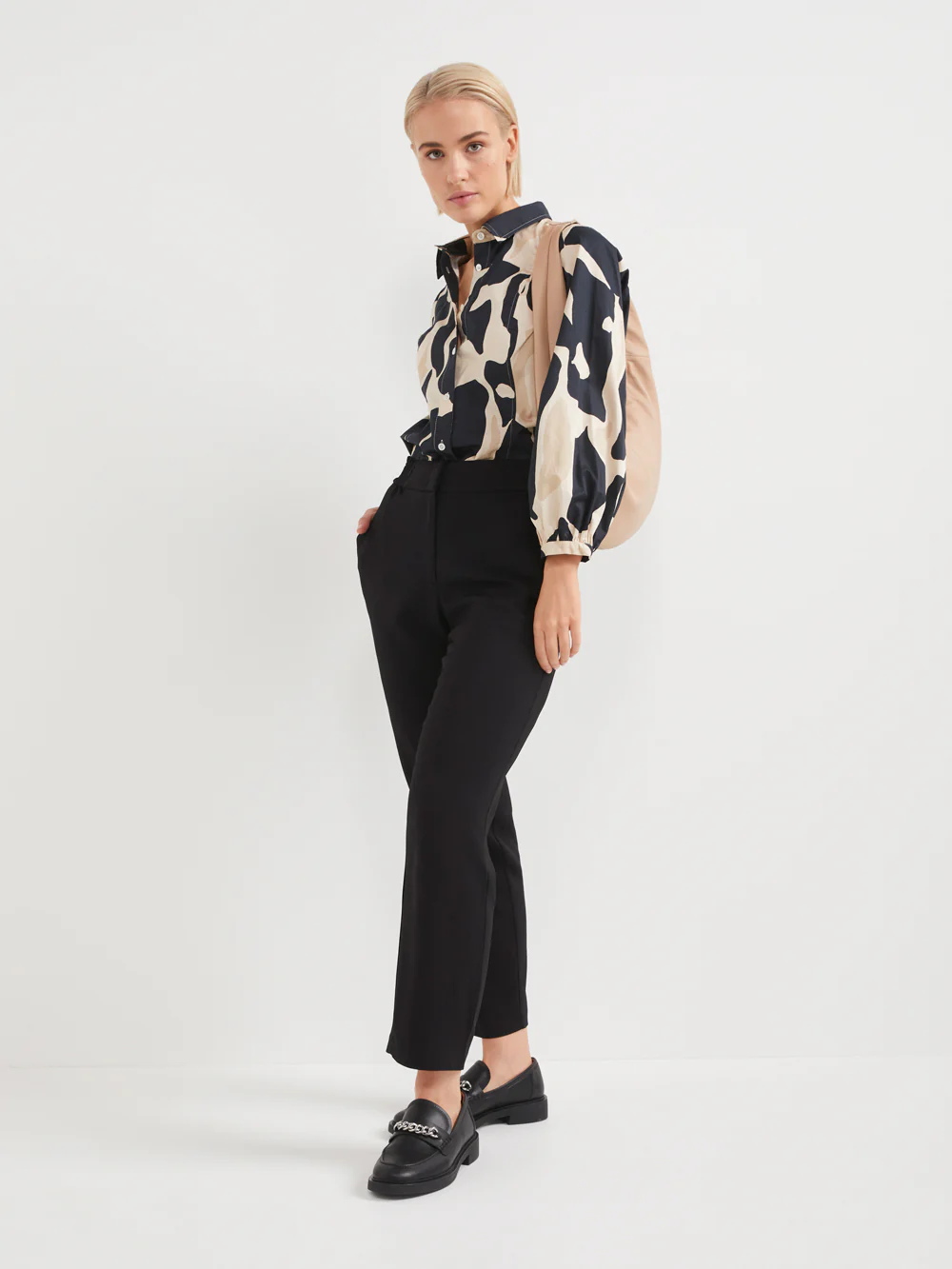 The Cotton Abstract Button Up Shirt