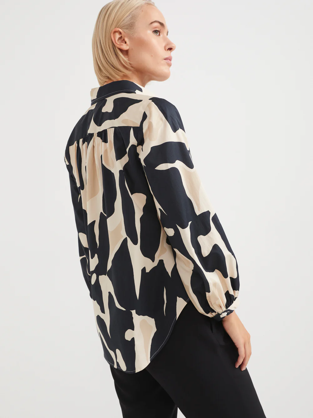 The Cotton Abstract Button Up Shirt - Image 4