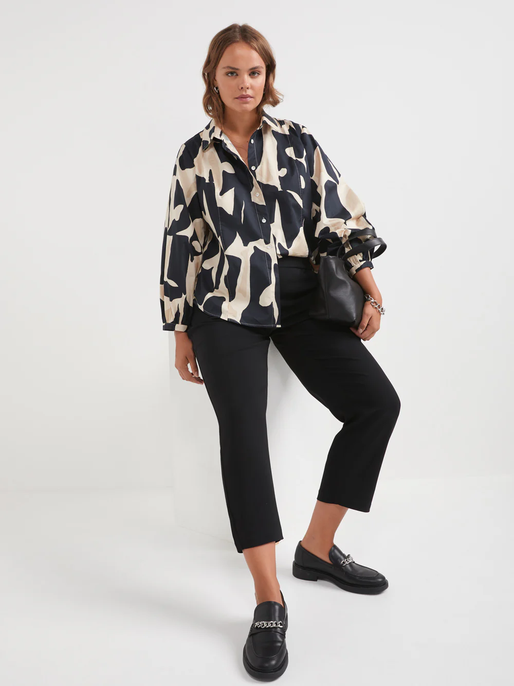The Cotton Abstract Button Up Shirt - Image 5