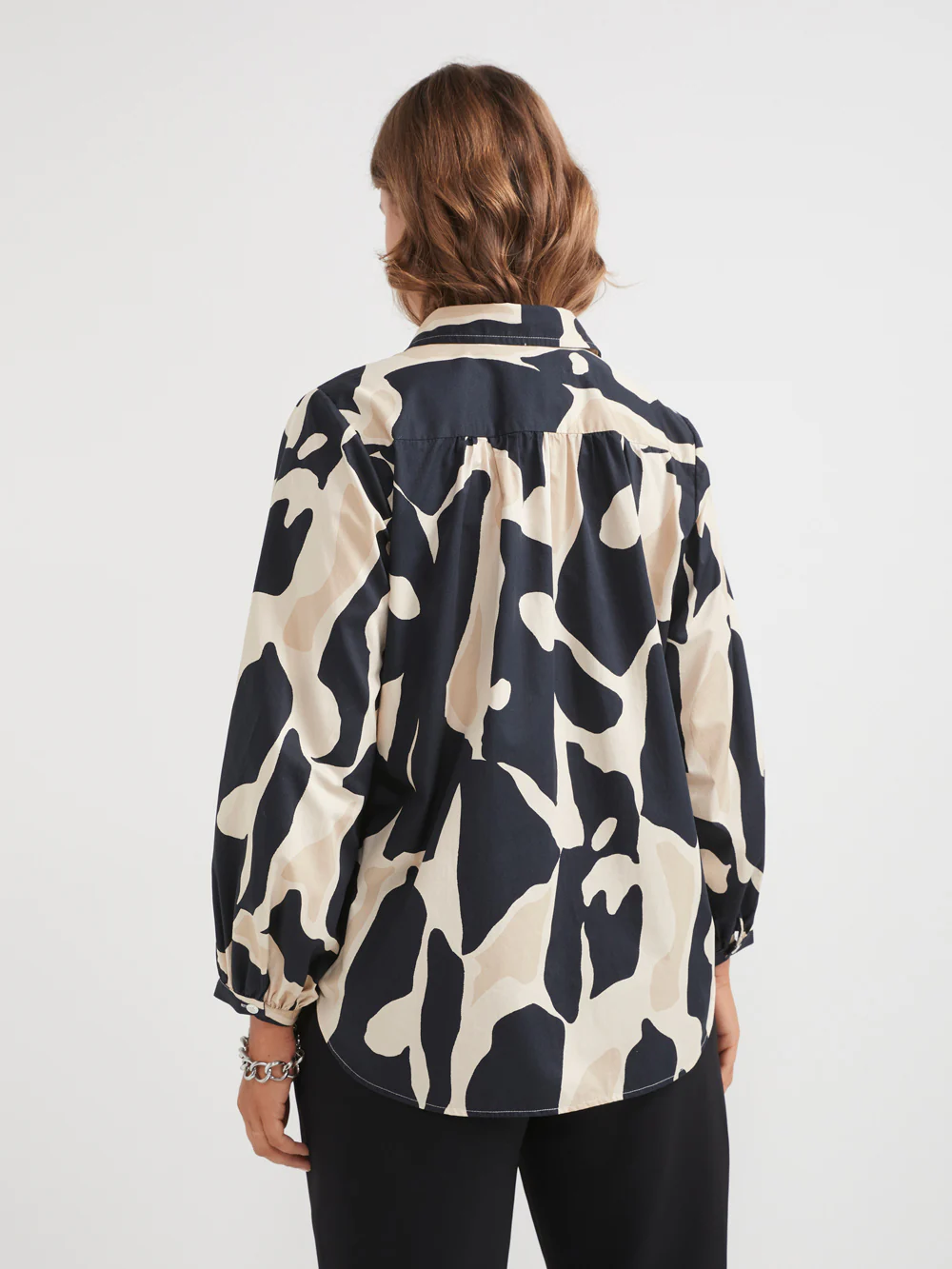 The Cotton Abstract Button Up Shirt - Image 8