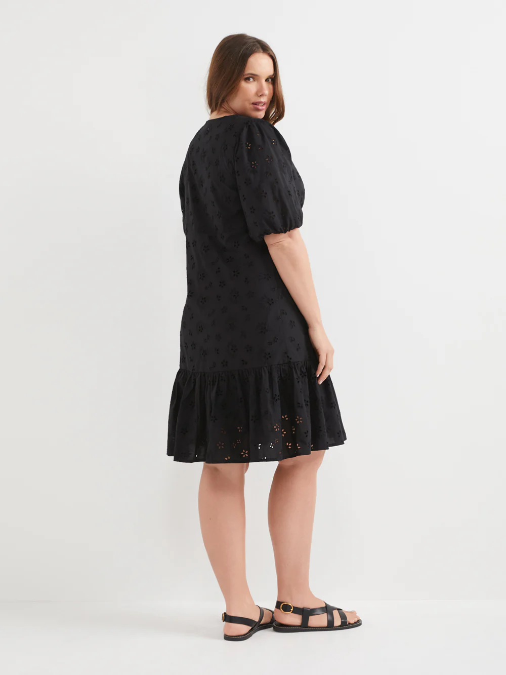 The Cotton Broderie V-Neck Dress - Image 7