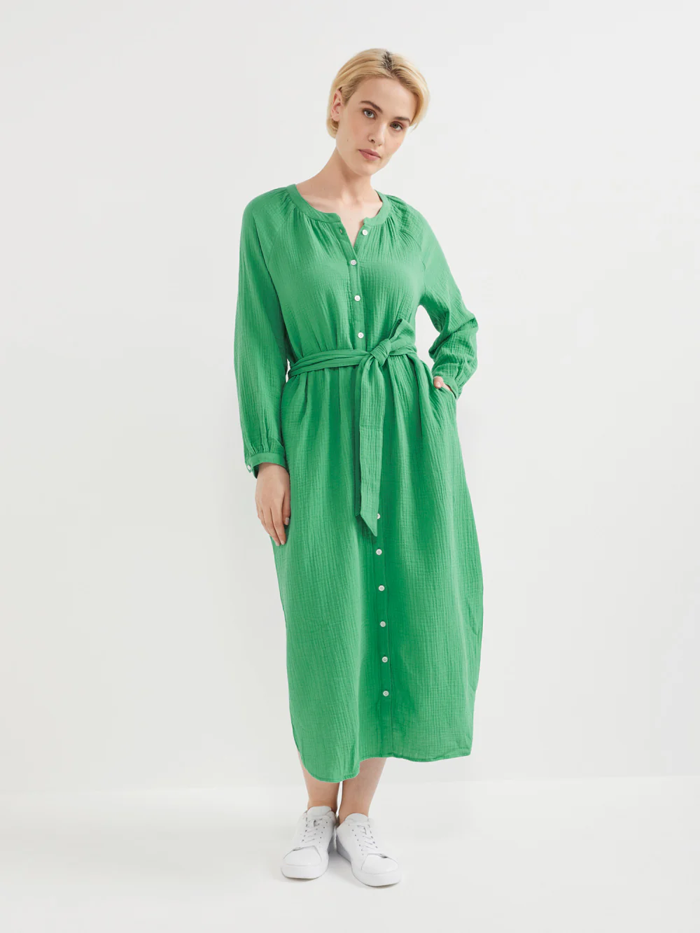 The Cotton Crinkle Boho Dress