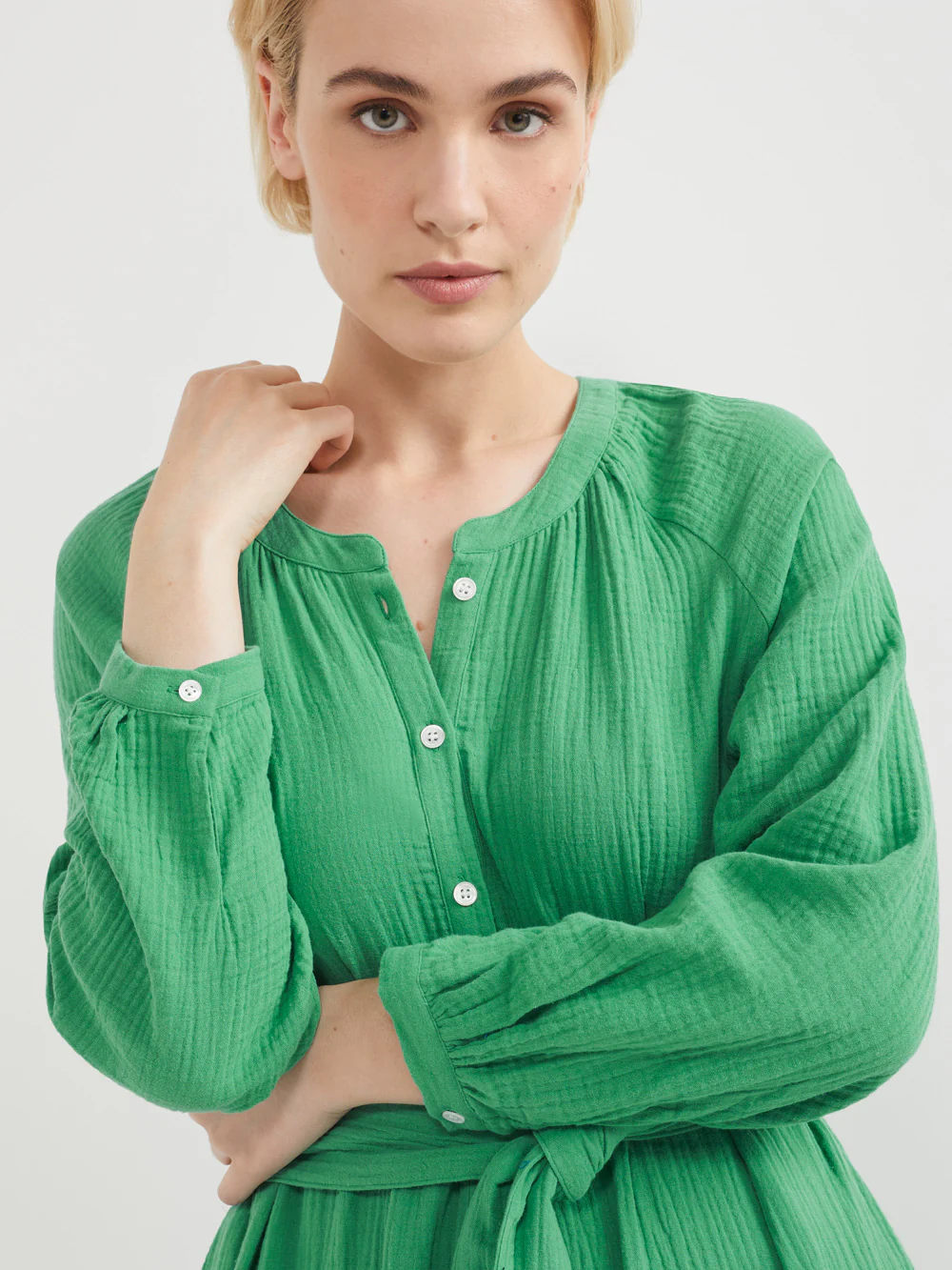 The Cotton Crinkle Boho Dress - Image 4