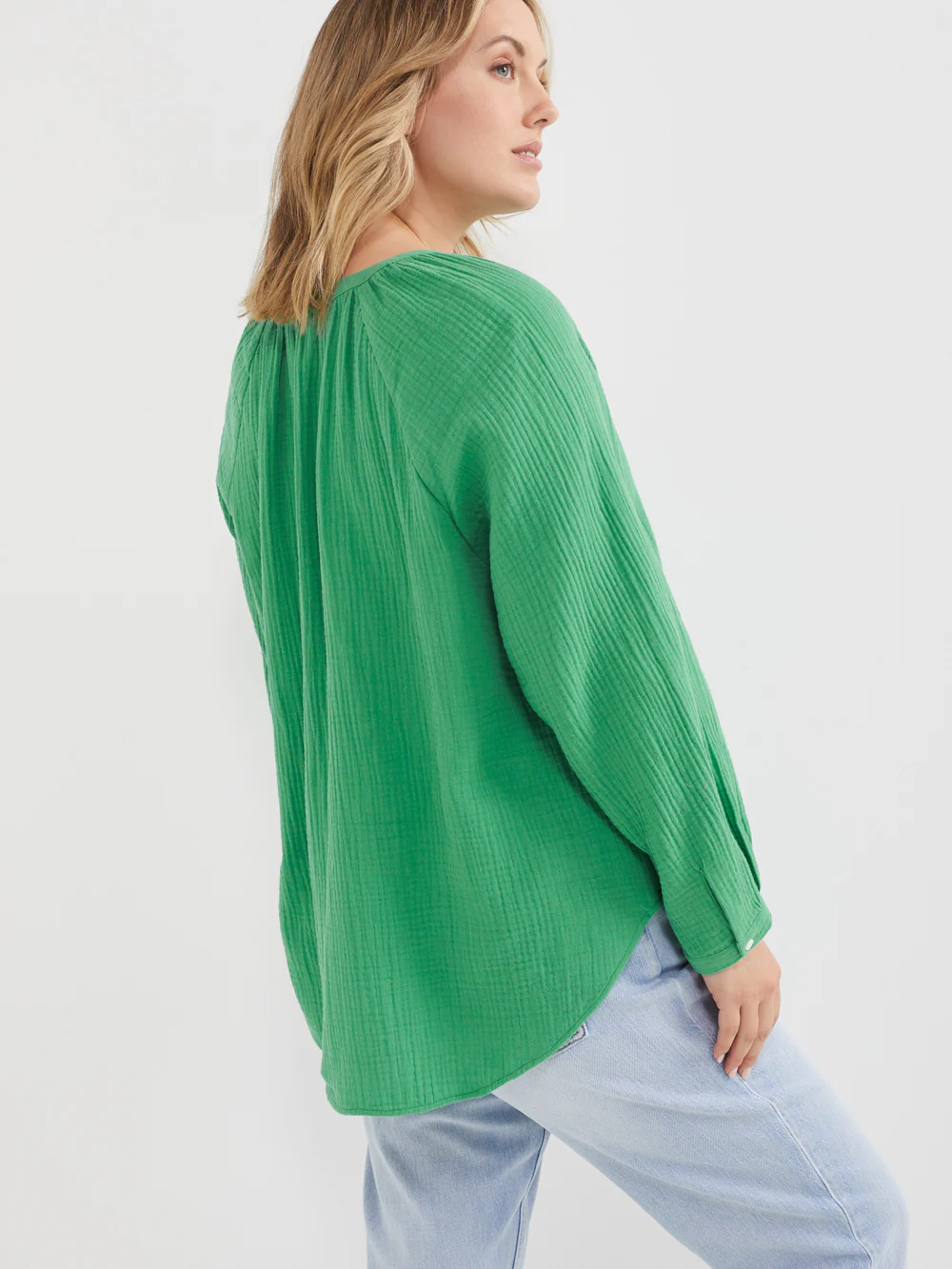 The Cotton Crinkle Popover Top - Image 8