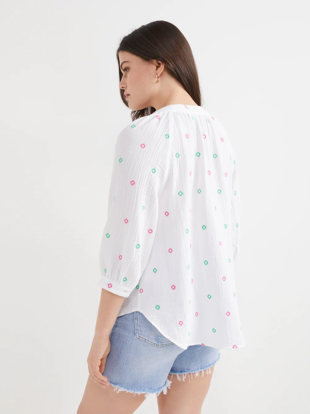 The Cotton Crinkle Scoop Neck Top - Image 3