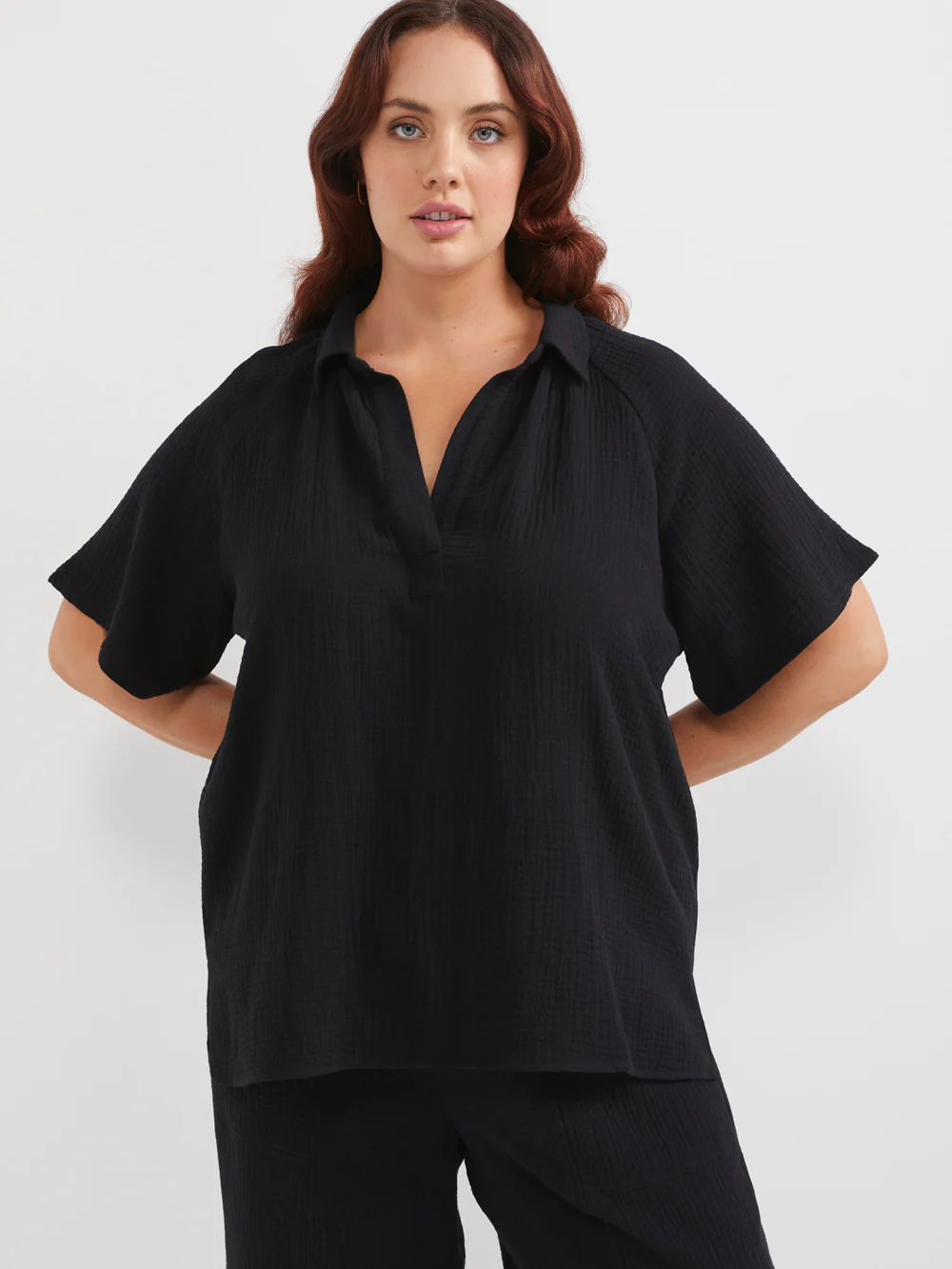 The Cotton Crinkle Short Sleeve Top - Image 6