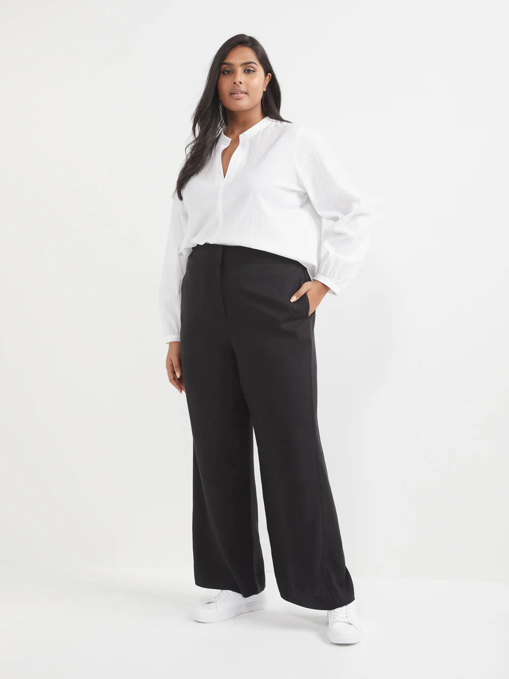 The Cotton Crinkle Vent Neck Top - Image 5