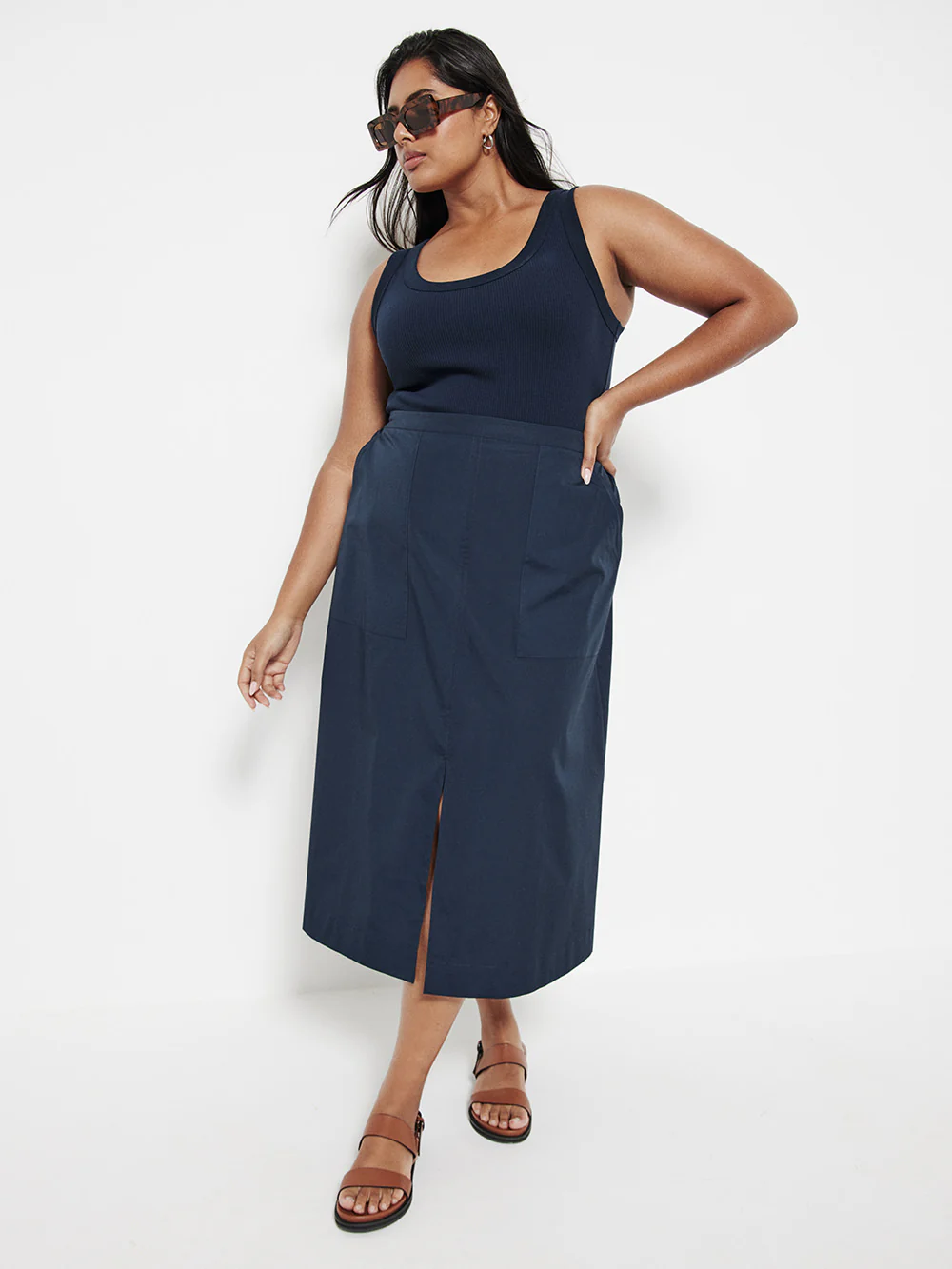 The Cotton Poplin A-Line Skirt - Image 5