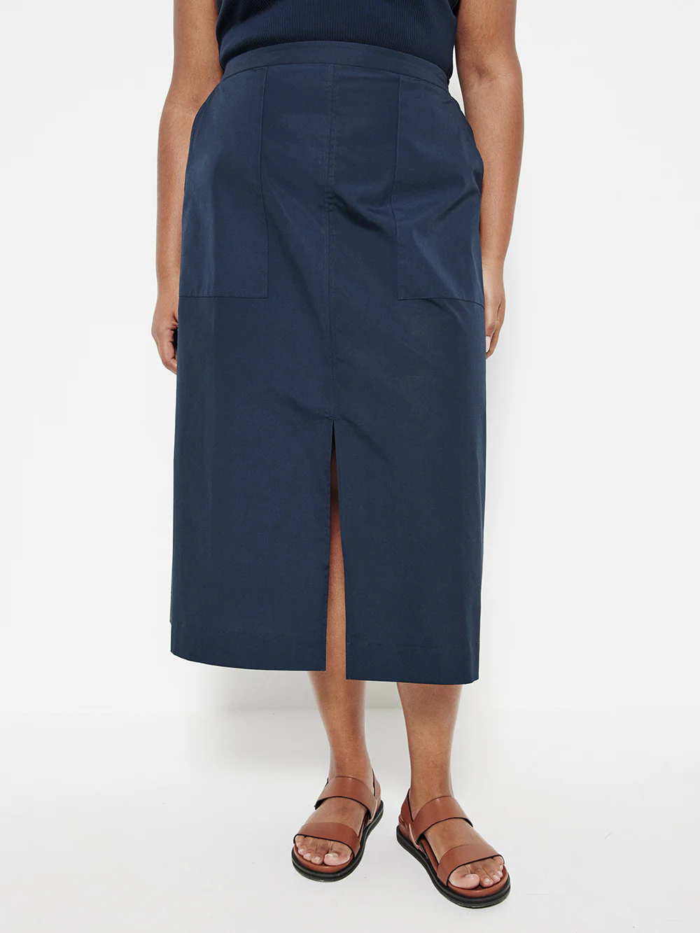 The Cotton Poplin A-Line Skirt - Image 6