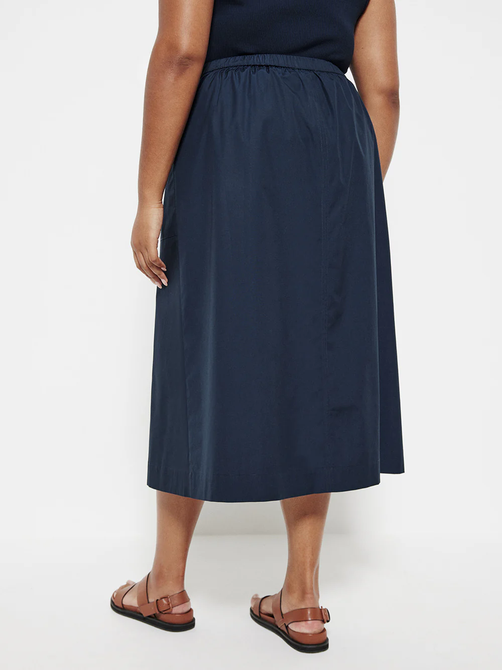 The Cotton Poplin A-Line Skirt - Image 8