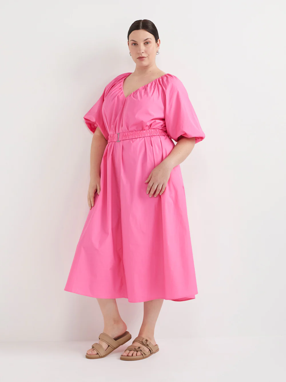 The Cotton Poplin Gathered Dress - Image 6